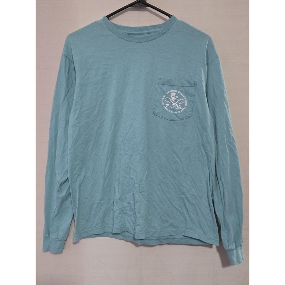 Salt Life Long Sleeve T-Shirt Mens Medium Graphic Logo Fishing Casual Tee S14s